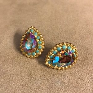 Sorrelli Caribbean coral stud earrings